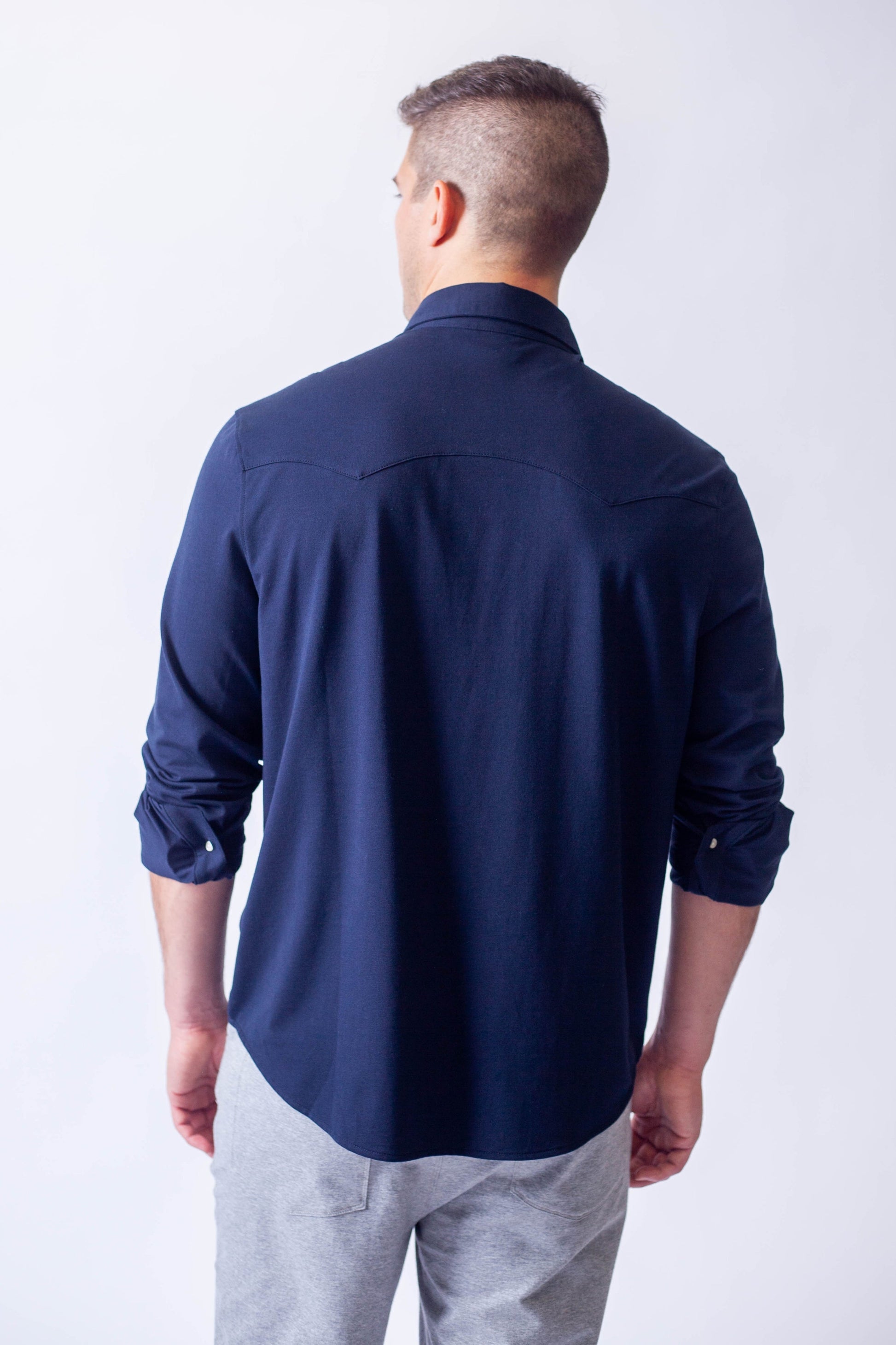 Buki’s Cinqo Western Tech Shirt - Navy Buki