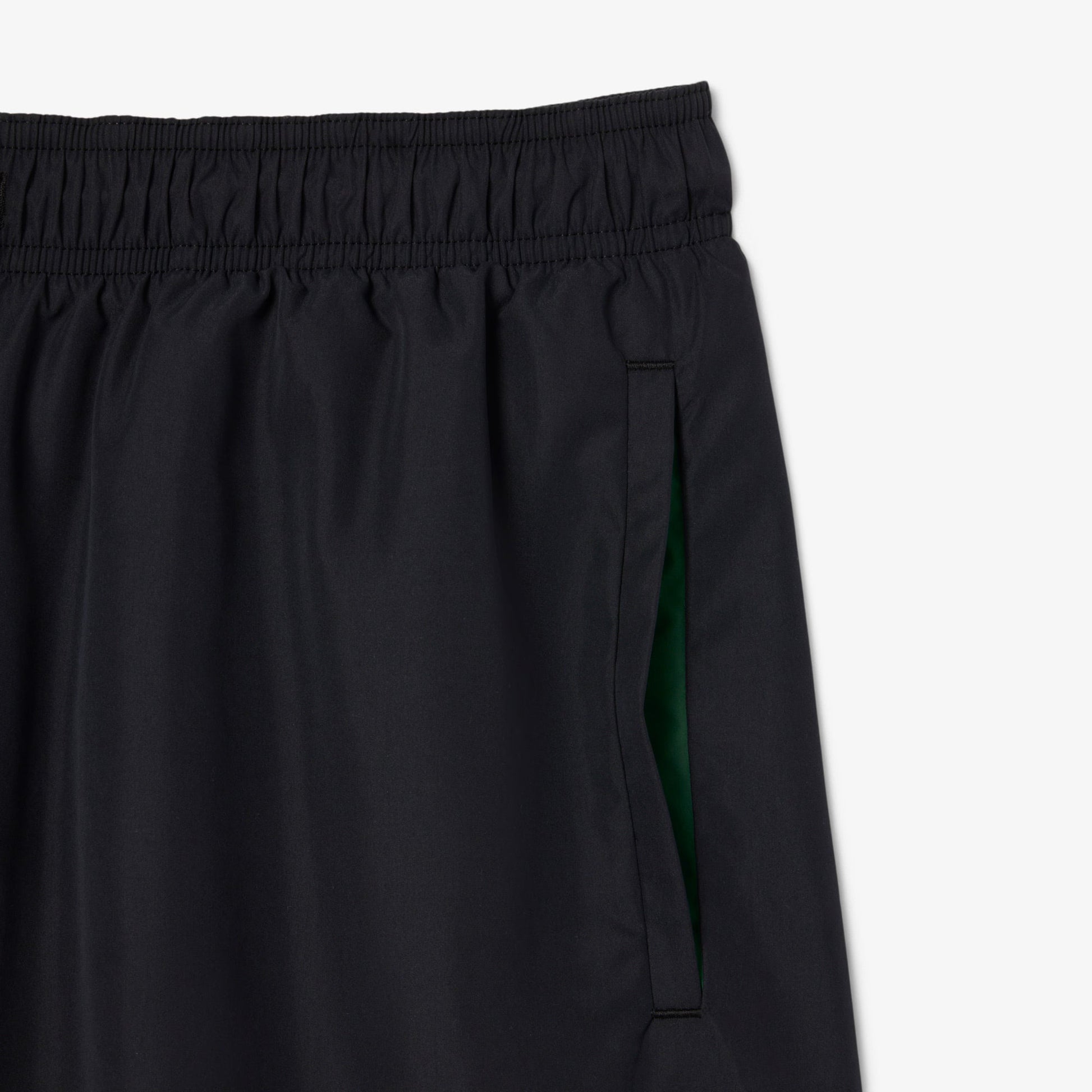 Lacoste Mid Length Swim Trunks - Black Denim Exchange