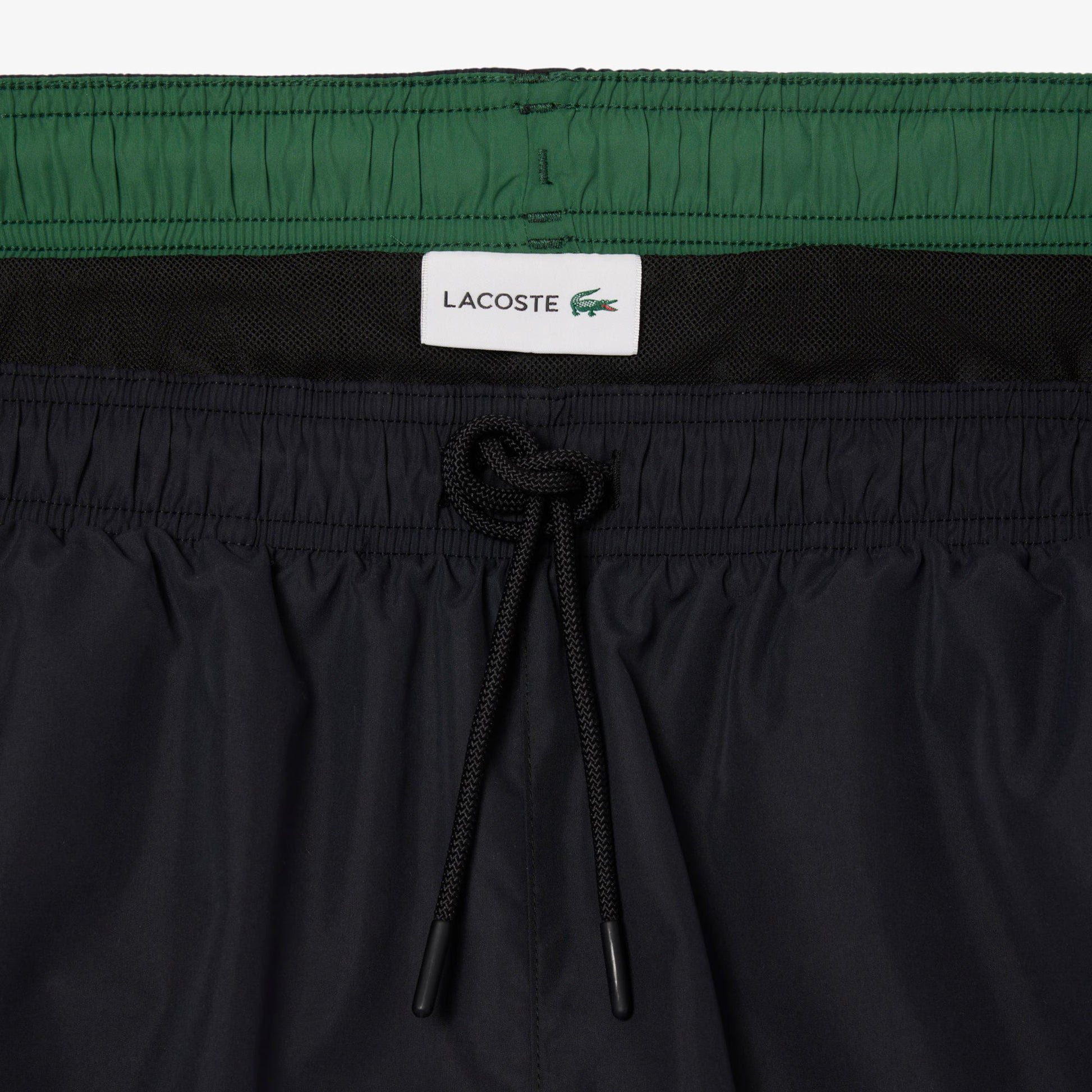 Lacoste Mid Length Swim Trunks - Black Denim Exchange