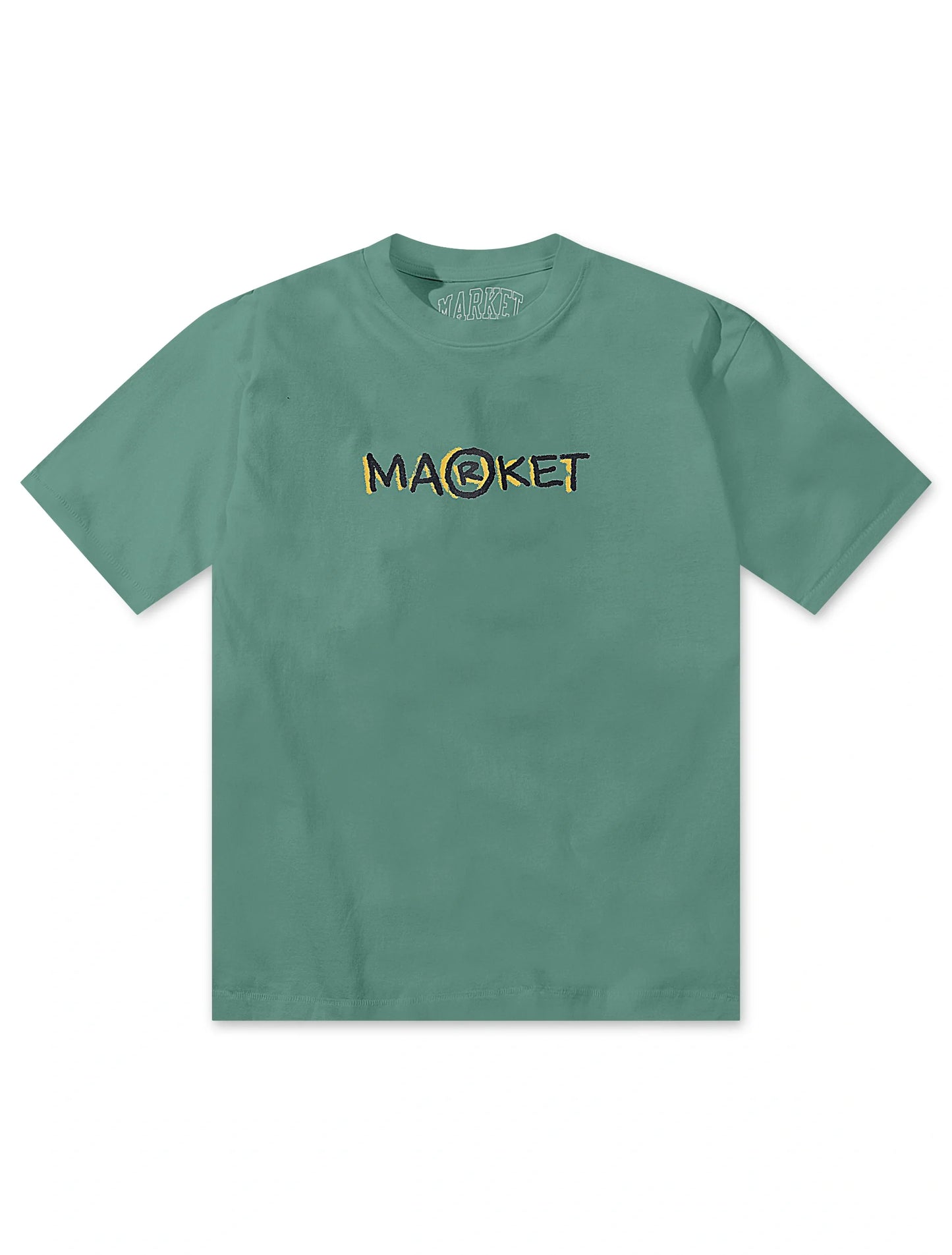 Market Studios Smiley Doodle Tee - Malachite Green Denim Exchange