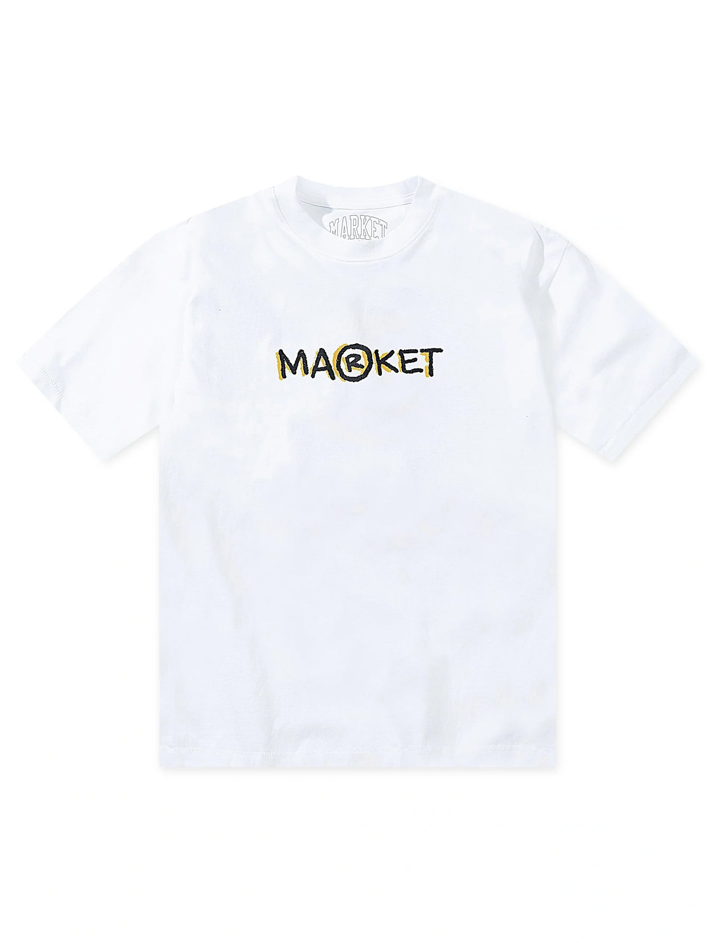 Market Studios Smiley Doodle Tee - White Denim Exchange