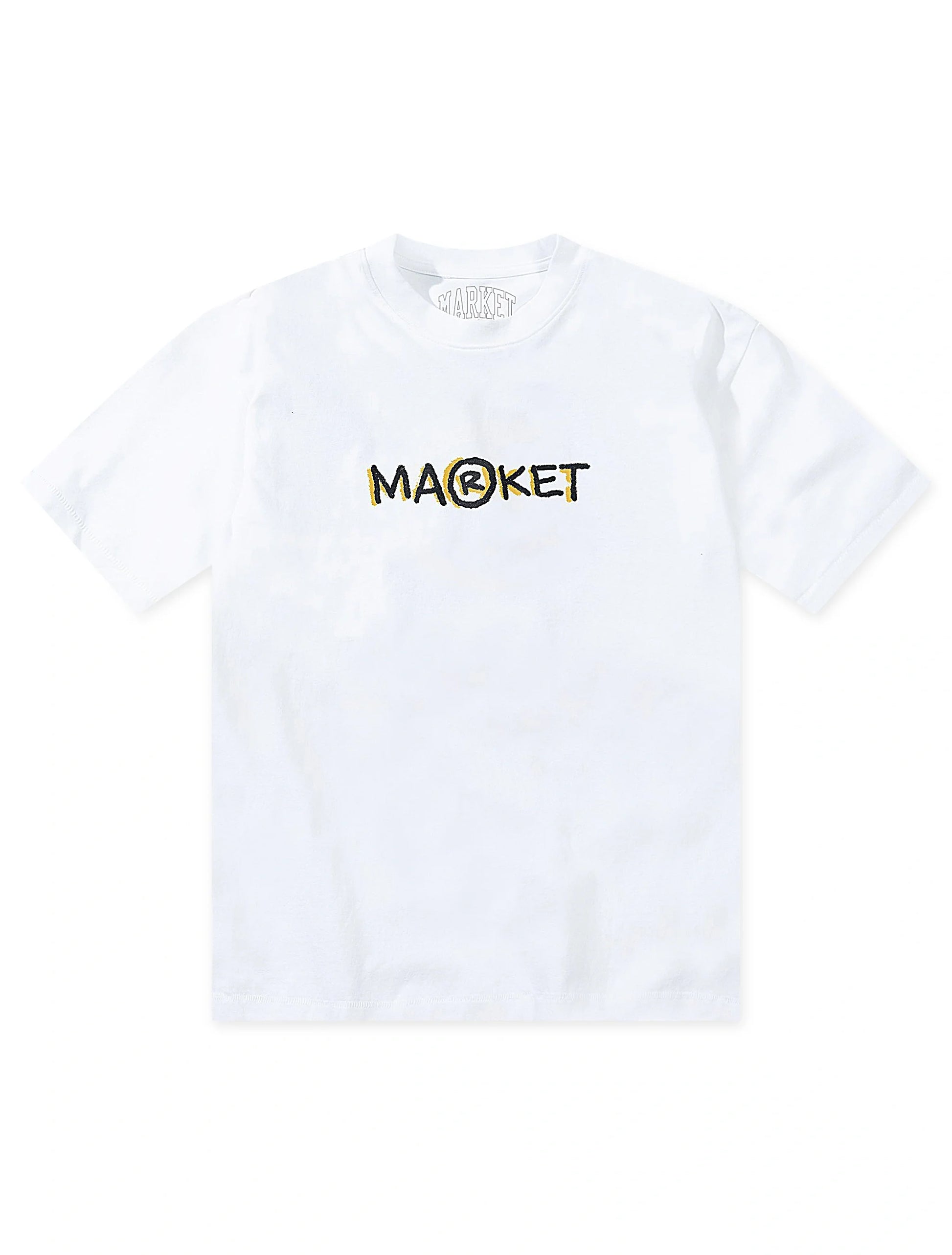 Market Studios Smiley Doodle Tee - White Denim Exchange