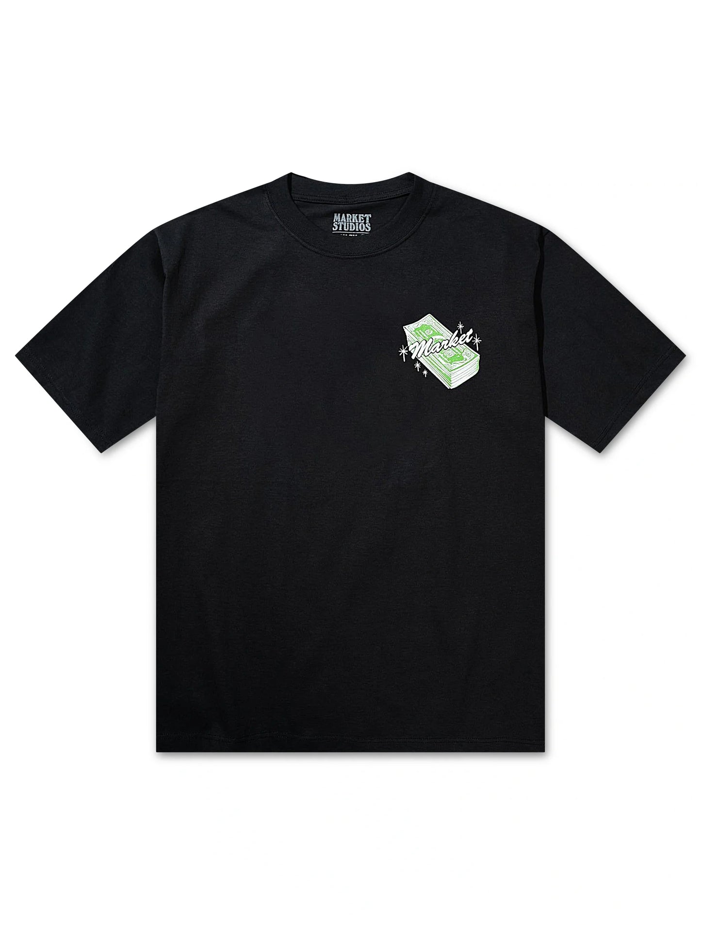 Market Studios Call My Plug Tee - Washed Black Denim Exchange