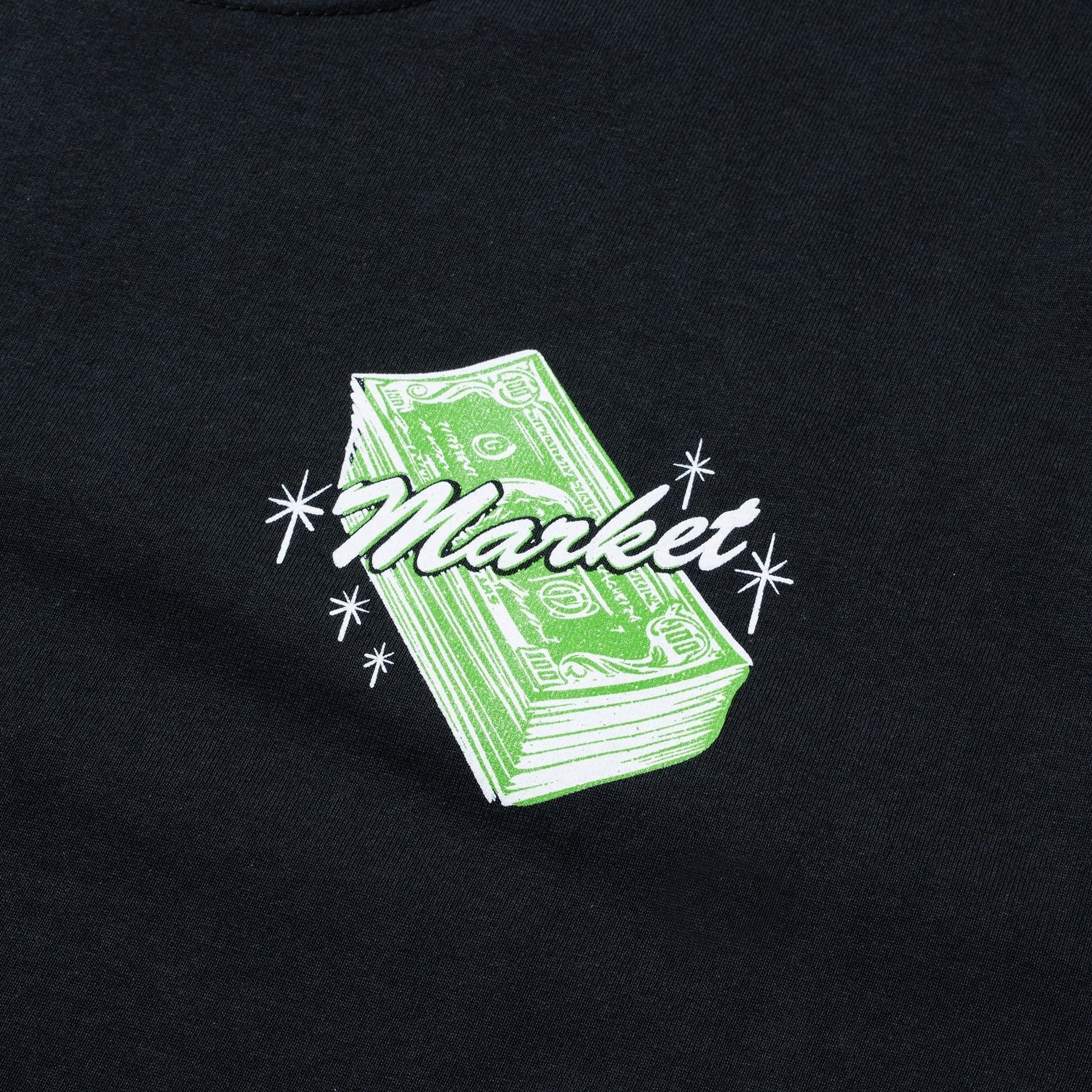 Market Studios Call My Plug Tee - Washed Black Denim Exchange