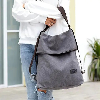 Canvas Women's Bag - Versatile Crossbody Backpack