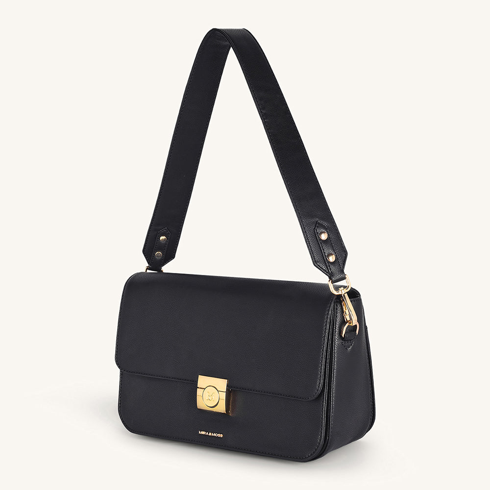 Mira & Moss Ravenne Shoulder Bag - Black Myra USA