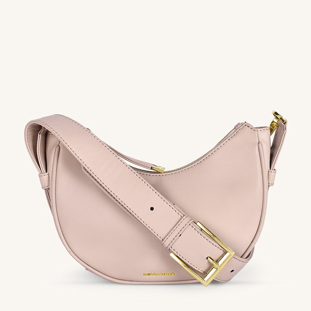 Mira & Moss Sabine Crescent Crossbody Bag - Transcendent Pink Myra USA