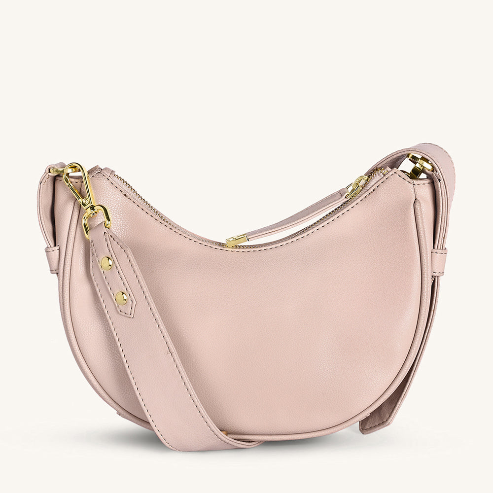 Mira & Moss Sabine Crescent Crossbody Bag - Transcendent Pink Myra USA