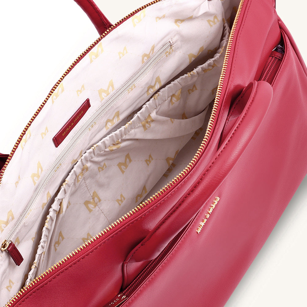 Mira & Moss Athena Duffel - Garnet Red Myra USA