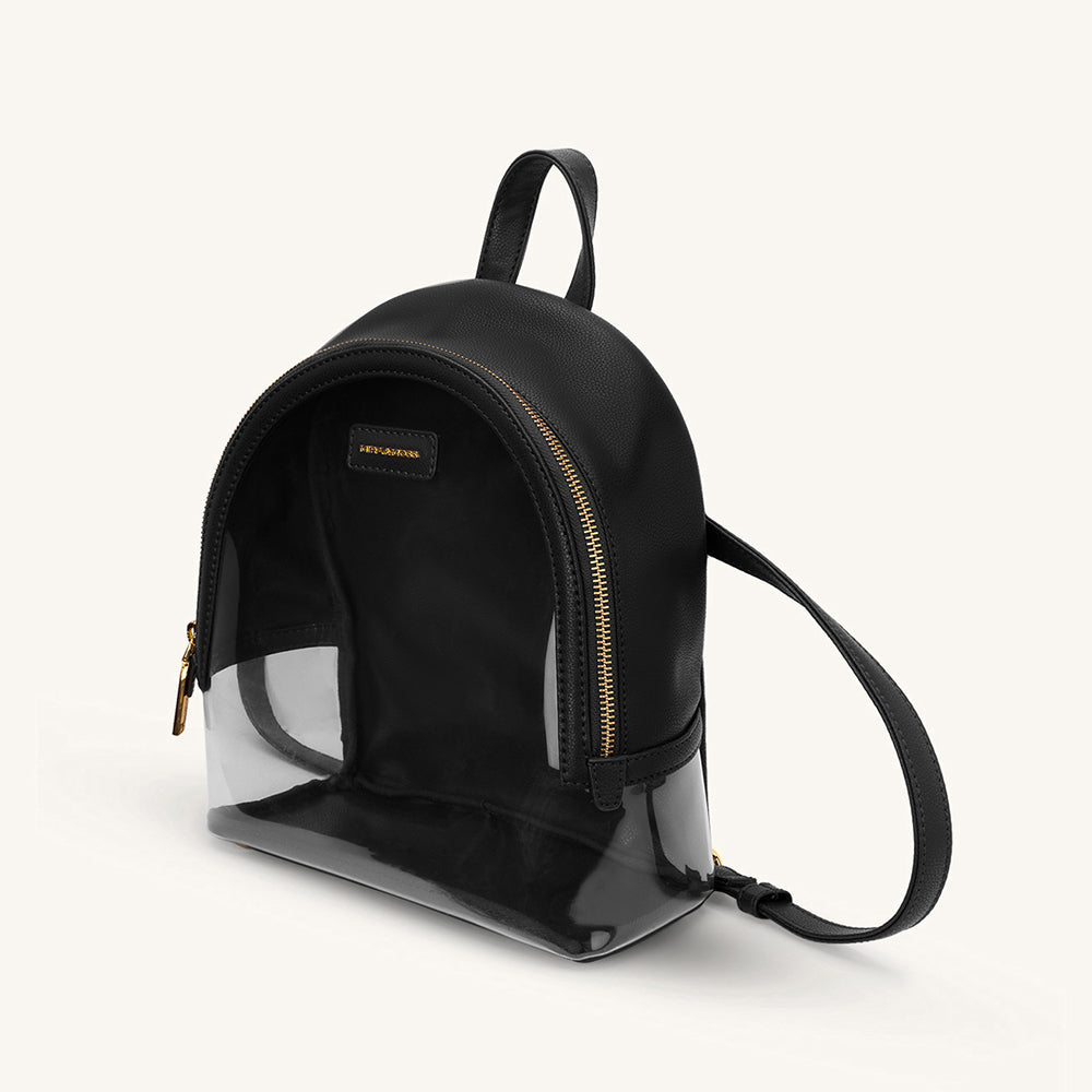 Mira & Moss Francine Clear Backpack - Black Myra USA