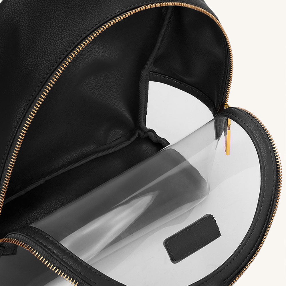 Mira & Moss Francine Clear Backpack - Black Myra USA