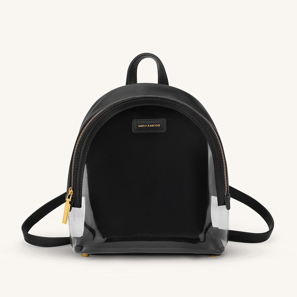 Mira & Moss Francine Clear Backpack - Black Myra USA