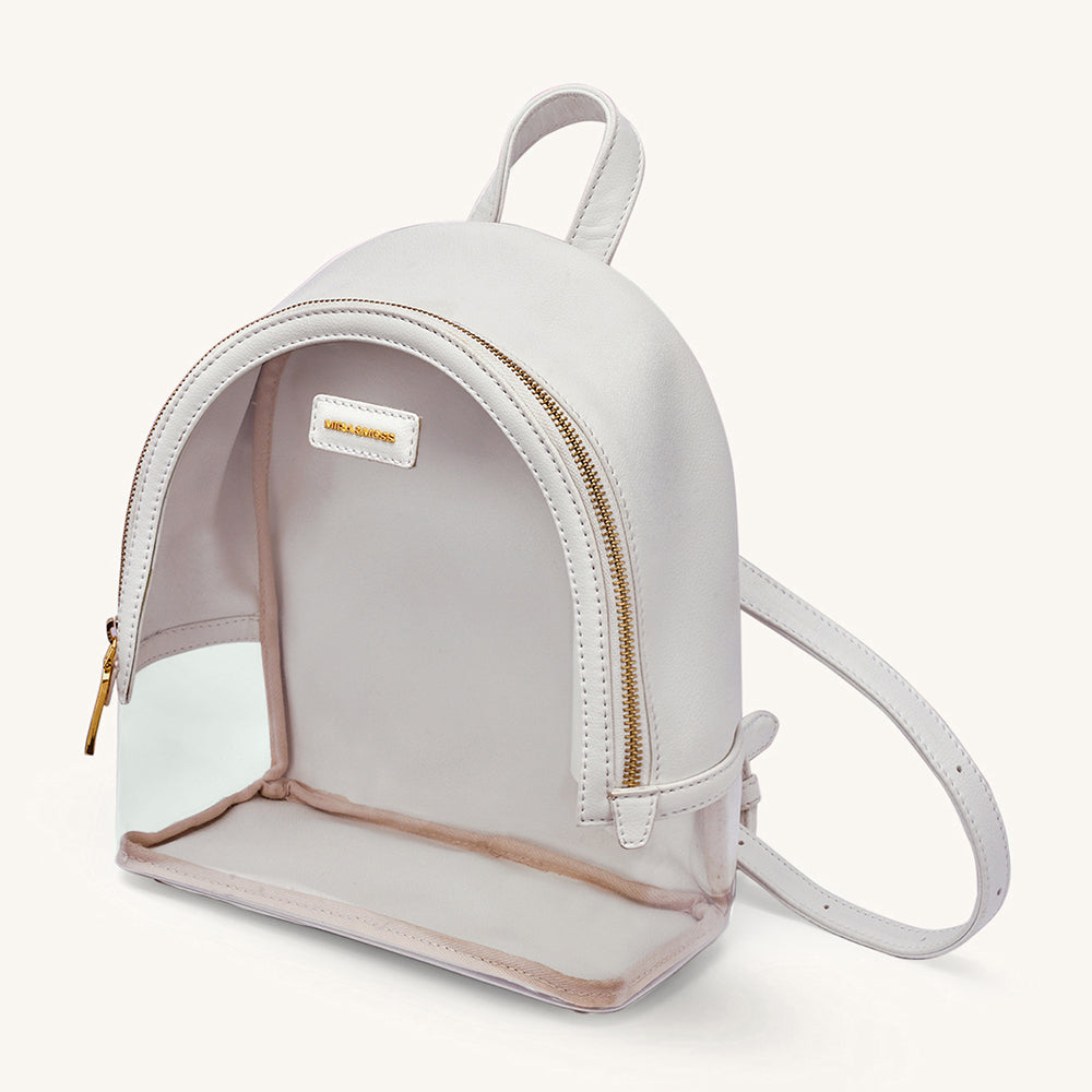 Mira & Moss Francine Clear Backpack - Ivory Myra USA