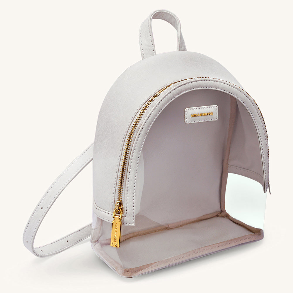 Mira & Moss Francine Clear Backpack - Ivory Myra USA