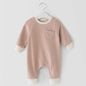 Striped Long-Sleeved Jumpsuit for Baby Boys and Girls
