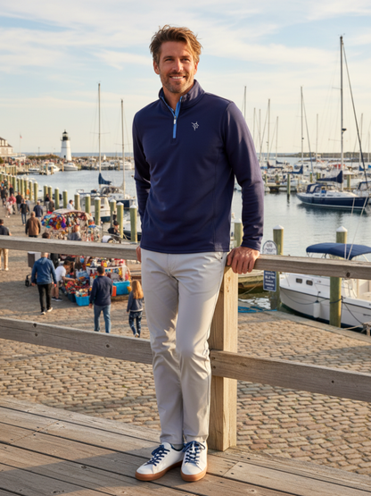 Montauk Quarter Zip Midweight Comfort White Water Life