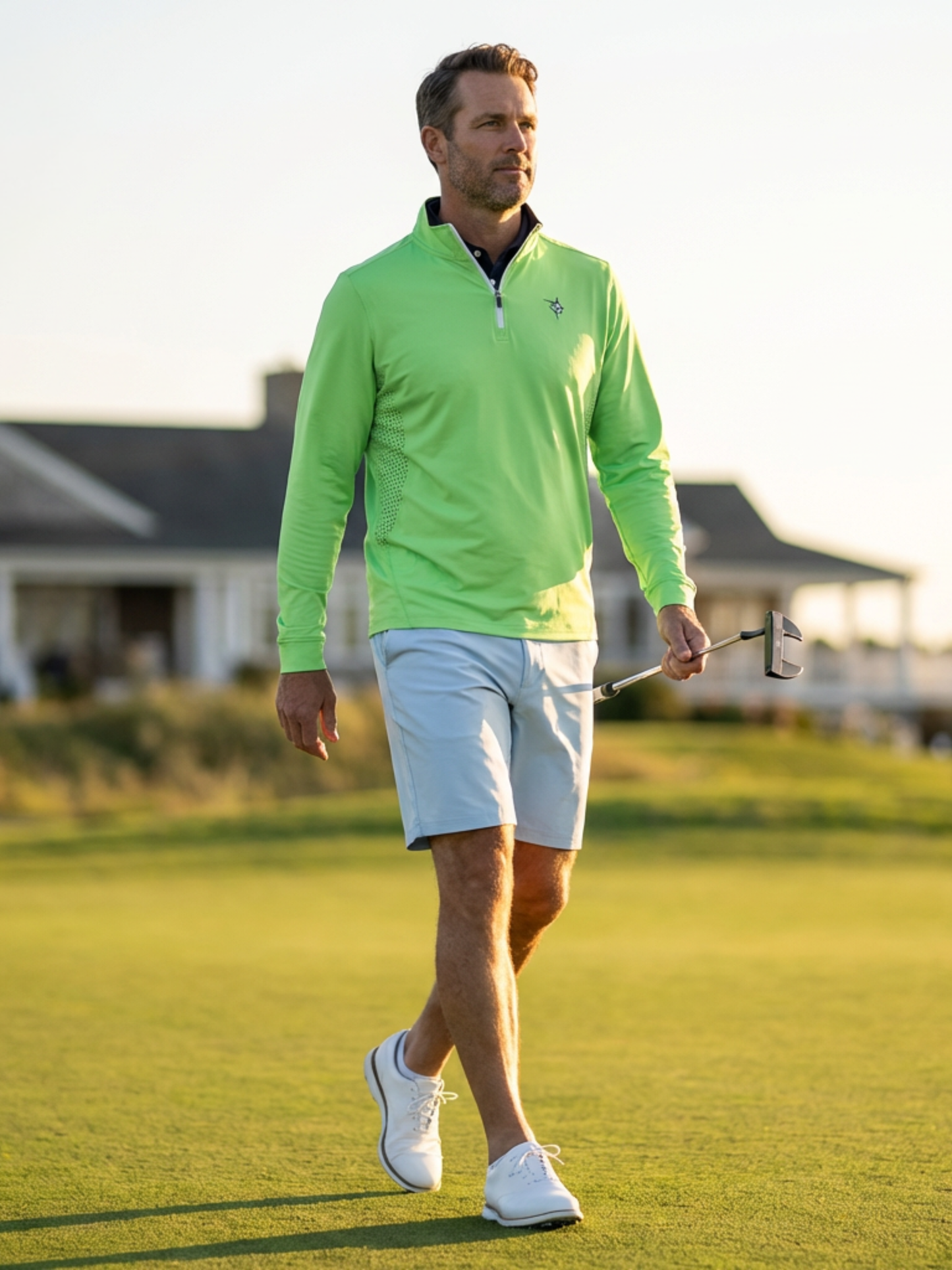 Monterey Performance Quarter Zip White Water Life