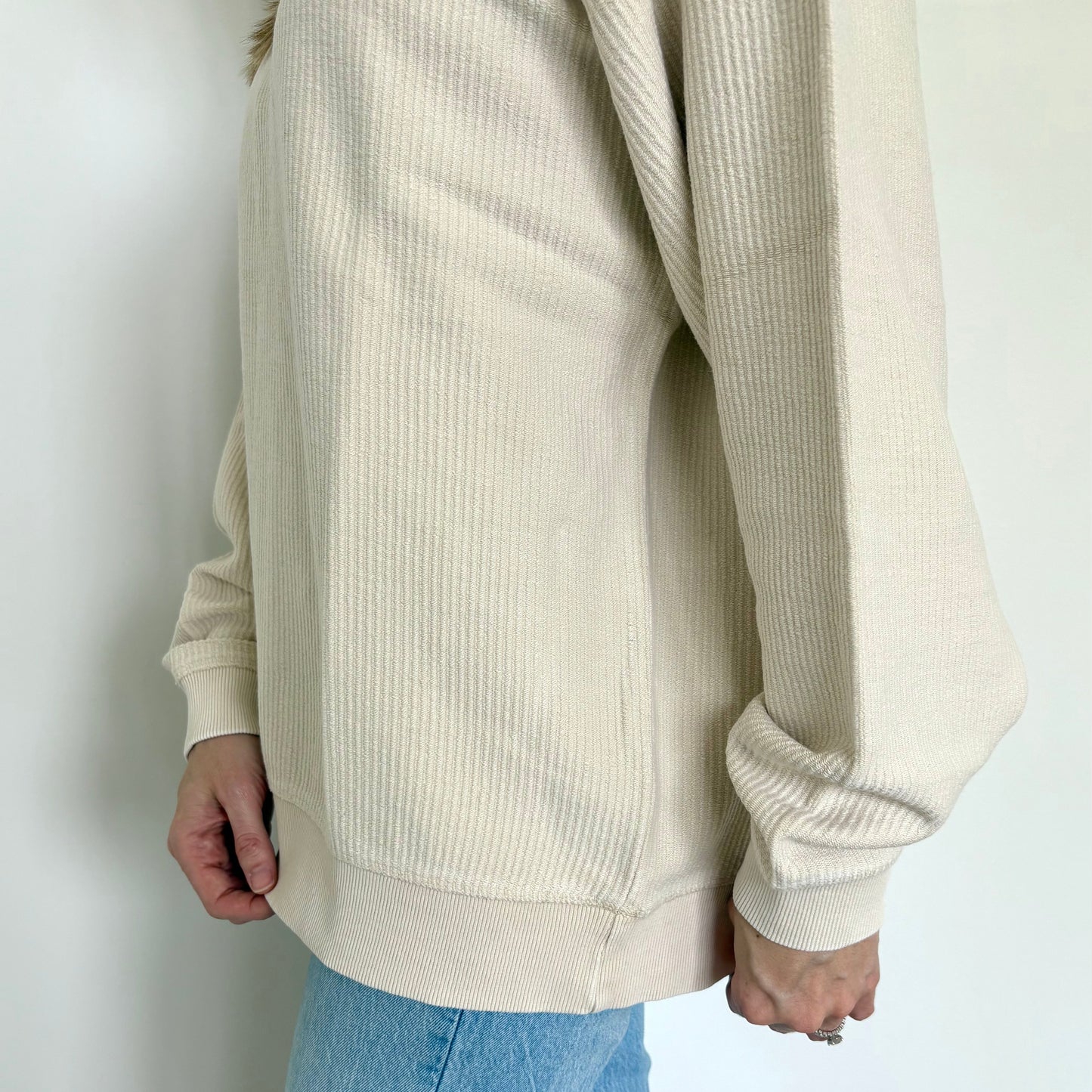 Moonbeam Oversized Corded Crew Ivy + Cloth