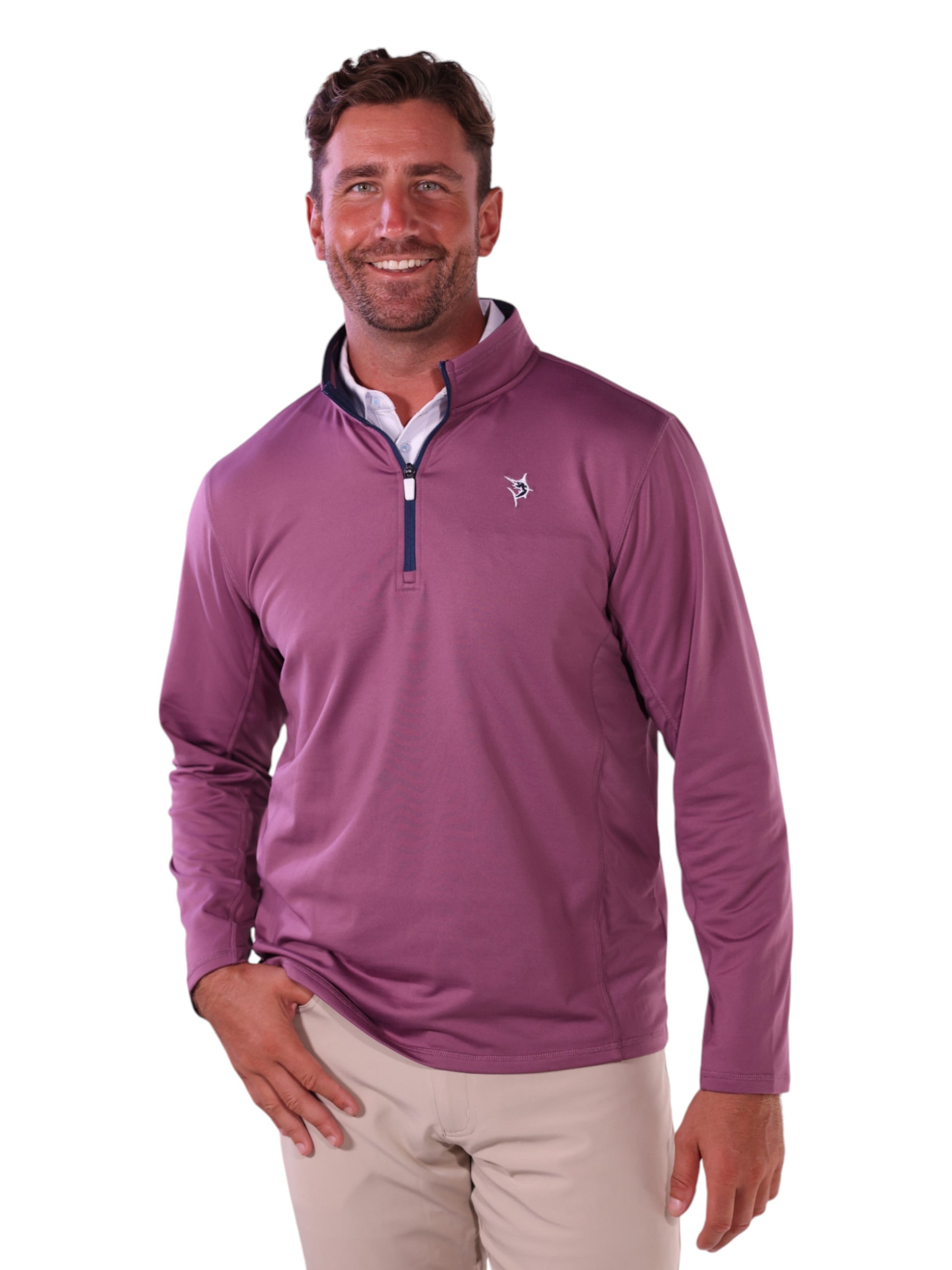 Montauk Quarter Zip Midweight Comfort White Water Life