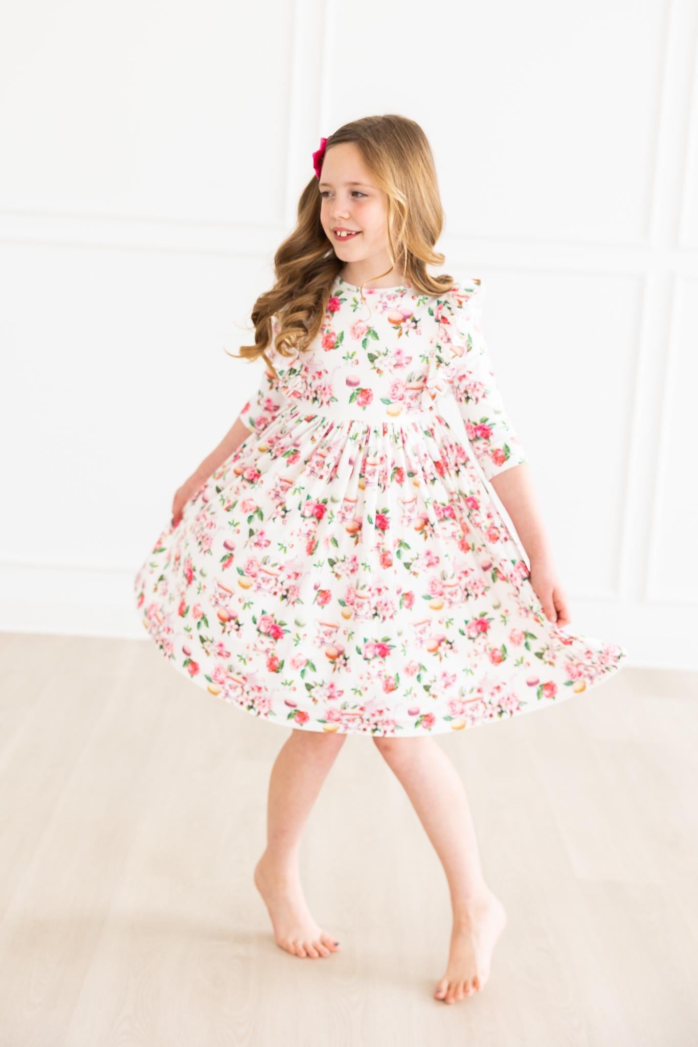 SALE Macarons & Tea Ruffle Twirl Dress Mila & Rose ®