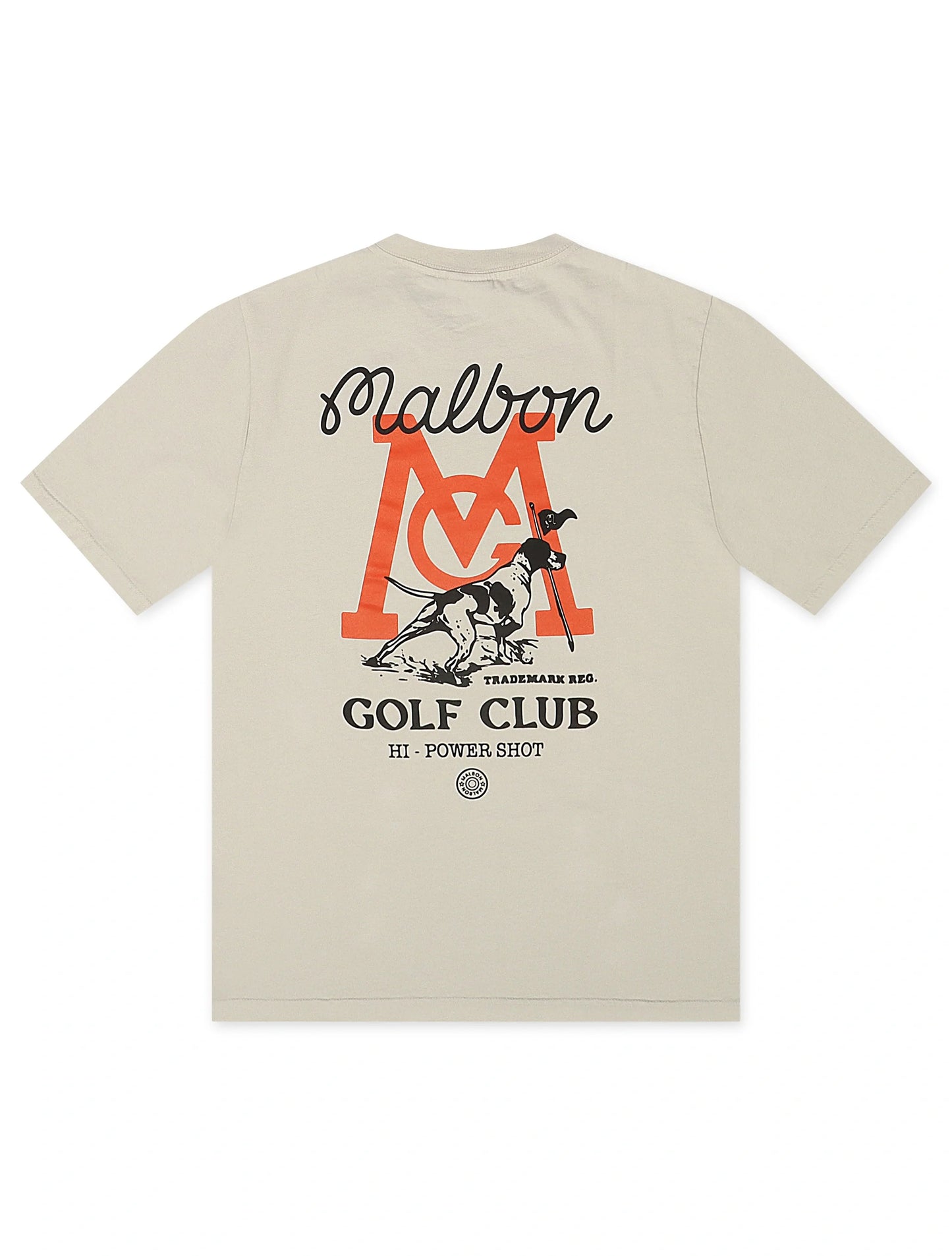 Malbon Bermuda Hi-Power Shot Tee - Ivory Denim Exchange