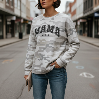 Mama Collegiate Grey (Front) Shield Republic