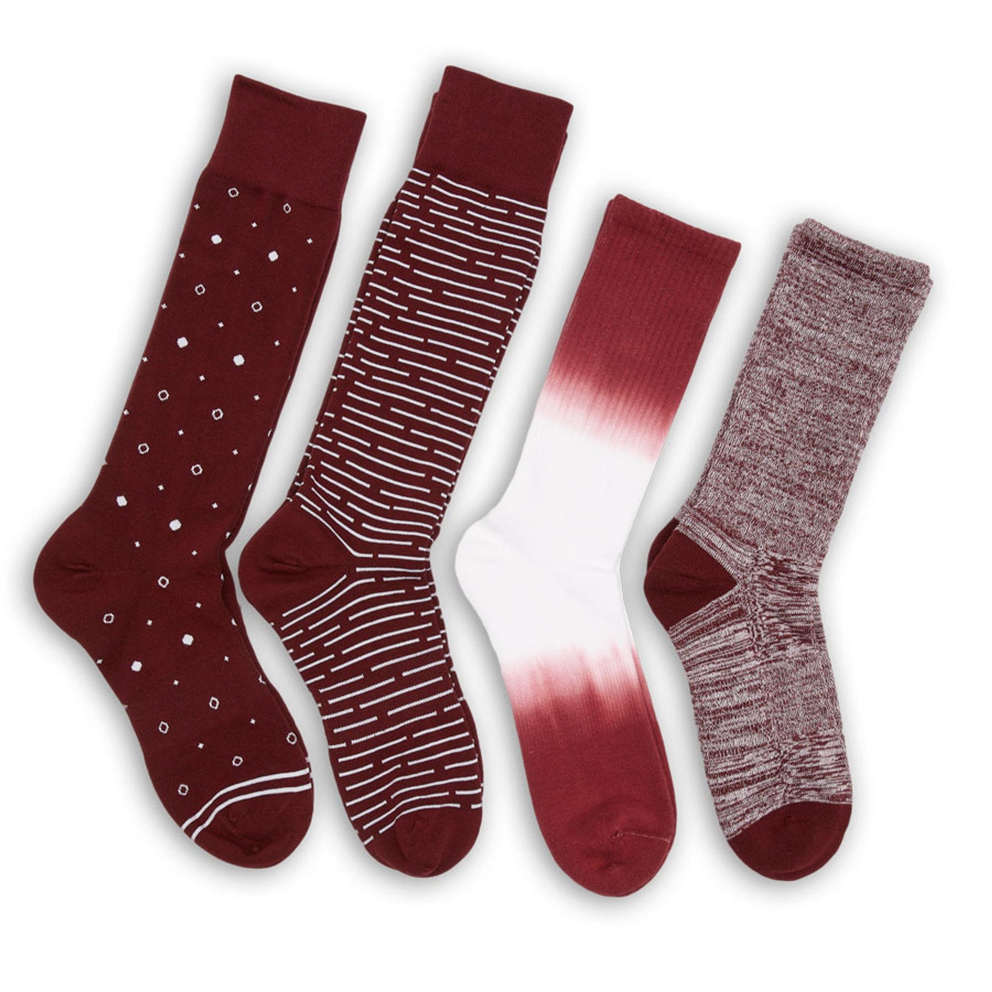 Maroon Mixed 4 Pack -A DeadSoxy
