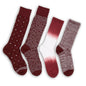 Maroon Mixed 4 Pack -A DeadSoxy