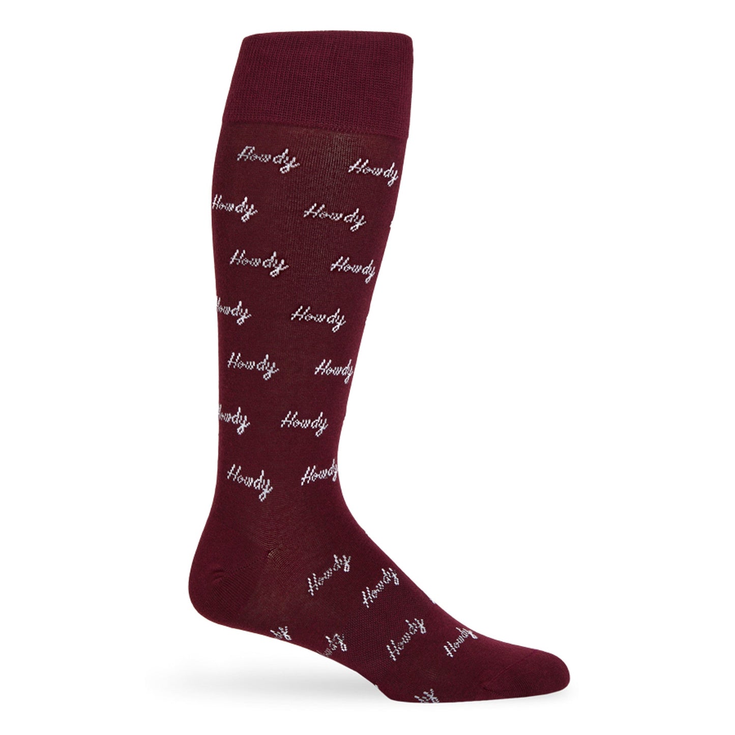 Maroon Howdy Dress Socks DeadSoxy