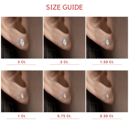 Marquise Diamond 6 Prong Stud Earrings Fascinating Diamonds