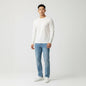Mason White Long Sleeve Crew Auragen