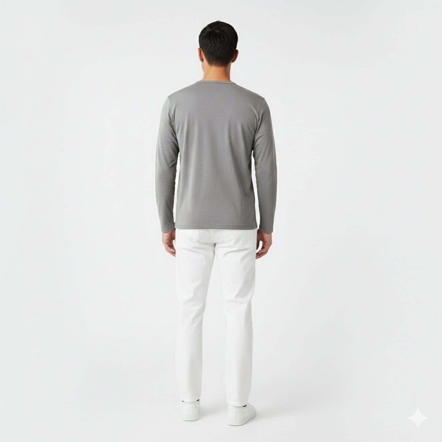 Mason Grey Long Sleeve Crew Auragen