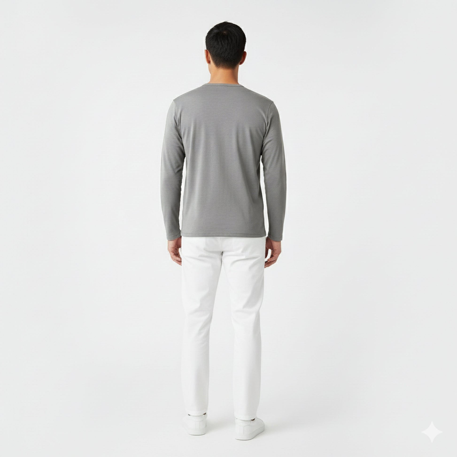 Mason Grey Long Sleeve Crew Auragen