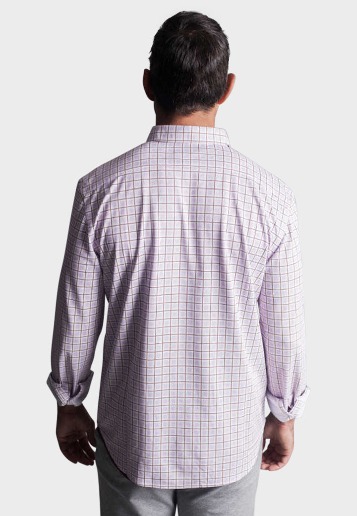 Matt Plaid Long Sleeve Tech Shirt Buki