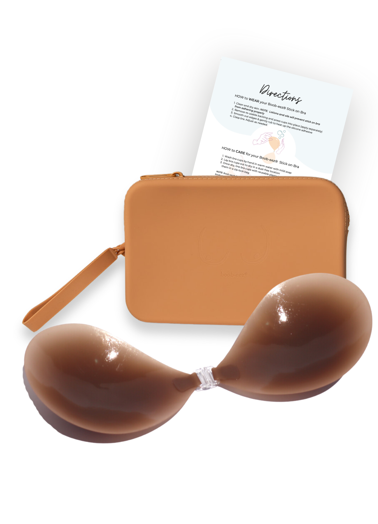Match Maker - Silicone Travel Case + x1  Silicone Stick-On Bra - WSL Boob-eez