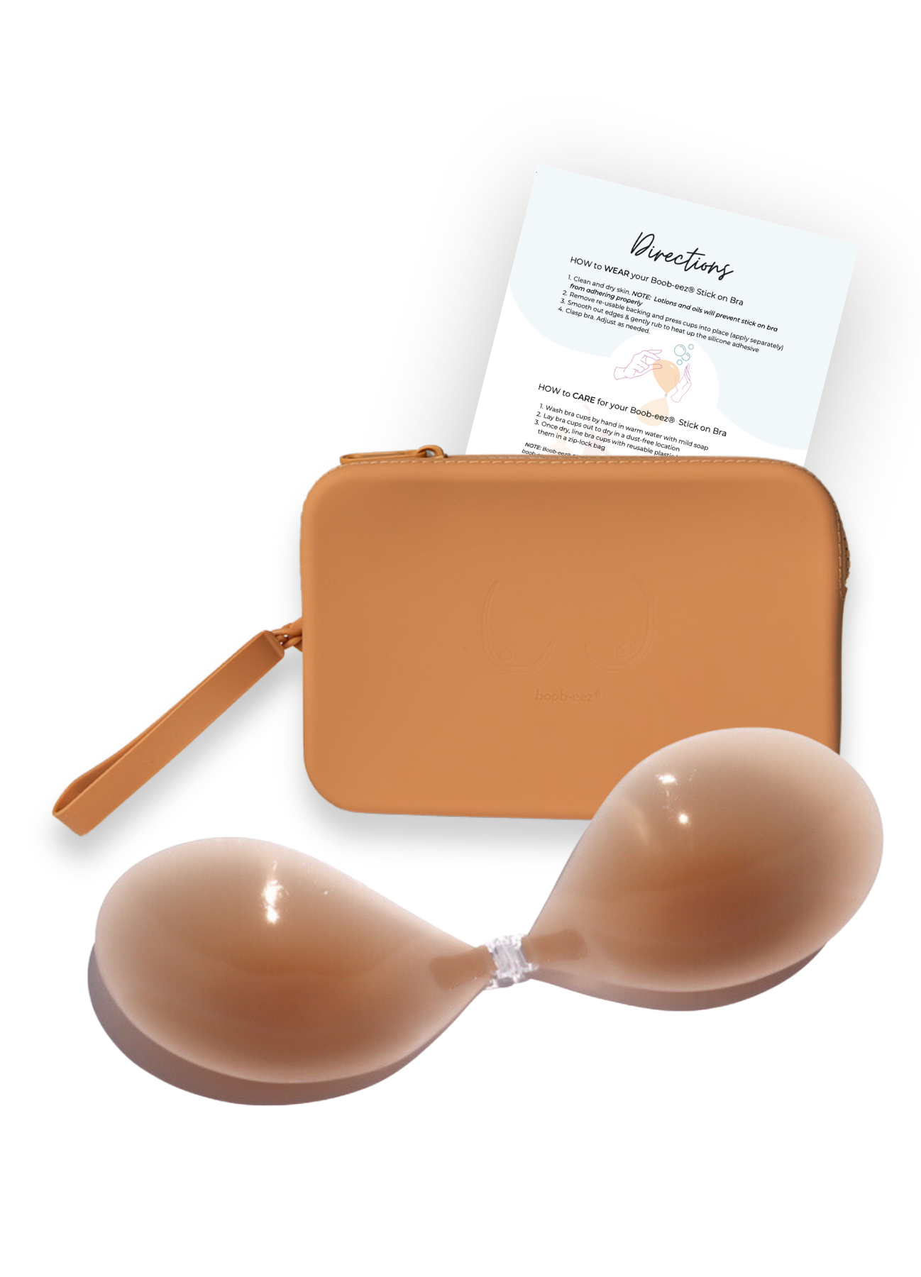 Match Maker - Silicone Travel Case + x1  Silicone Stick-On Bra - WSL Boob-eez