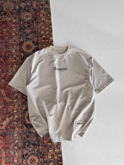 Men's Back Print Cotton T-Shirt / Souven Tapestry Graphic Tee Withinblack