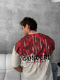 Men's Back Print Cotton T-Shirt / Souven Tapestry Graphic Tee Withinblack