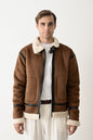 Stylish Faux Leather Bomber Jacket Withinblack