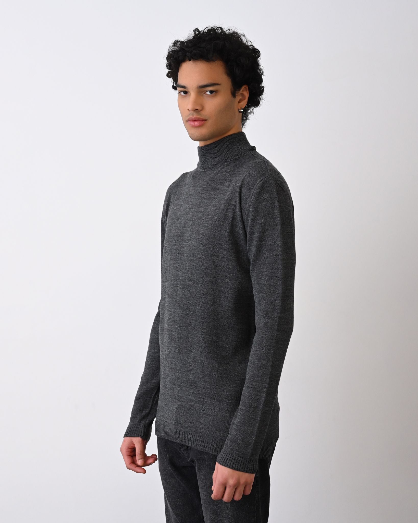 Turtleneck Knit Sweater Withinblack