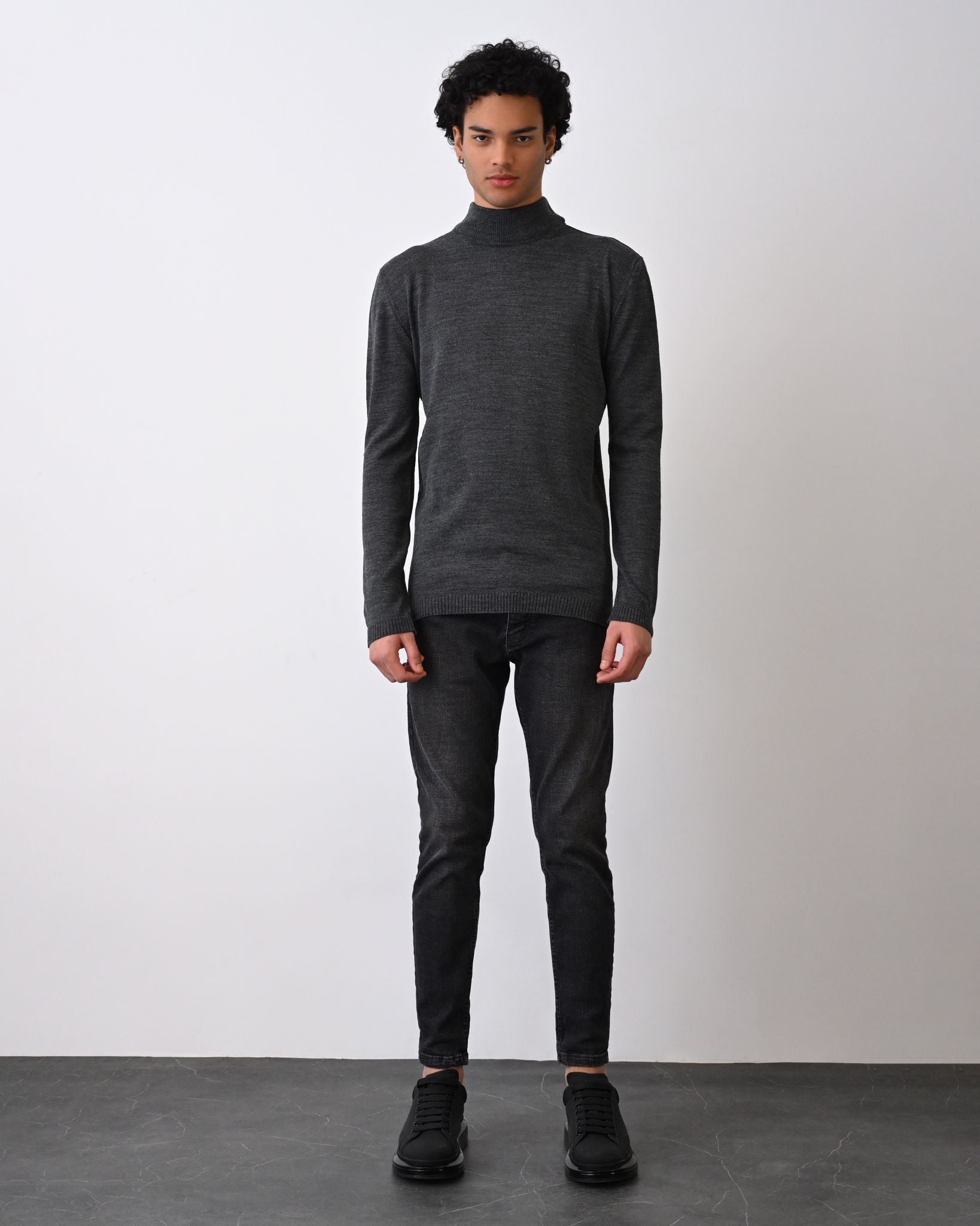 Turtleneck Knit Sweater Withinblack