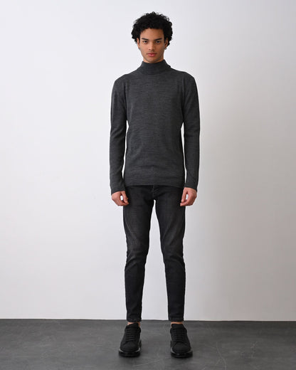 Turtleneck Knit Sweater Withinblack