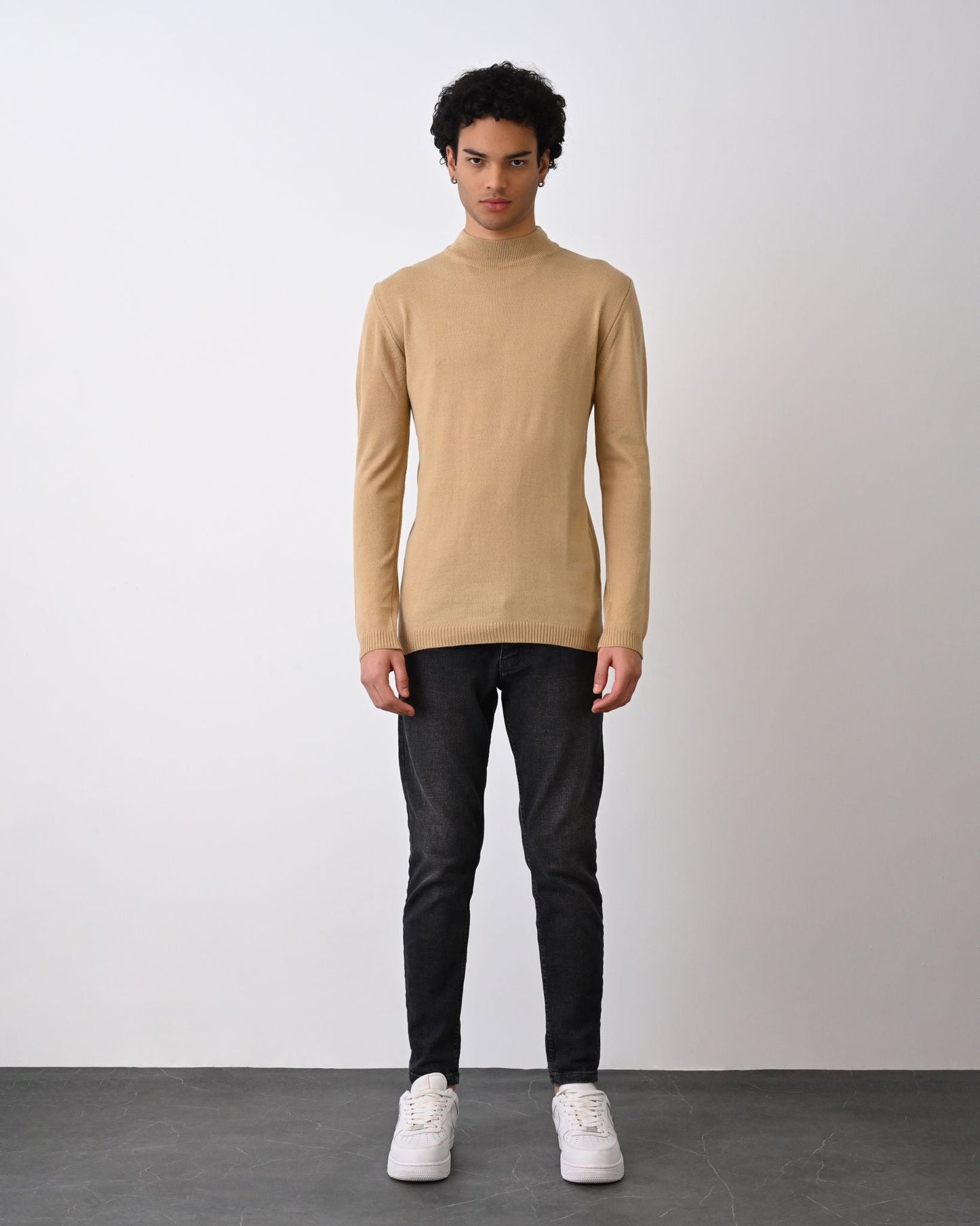 Turtleneck Knit Sweater Withinblack