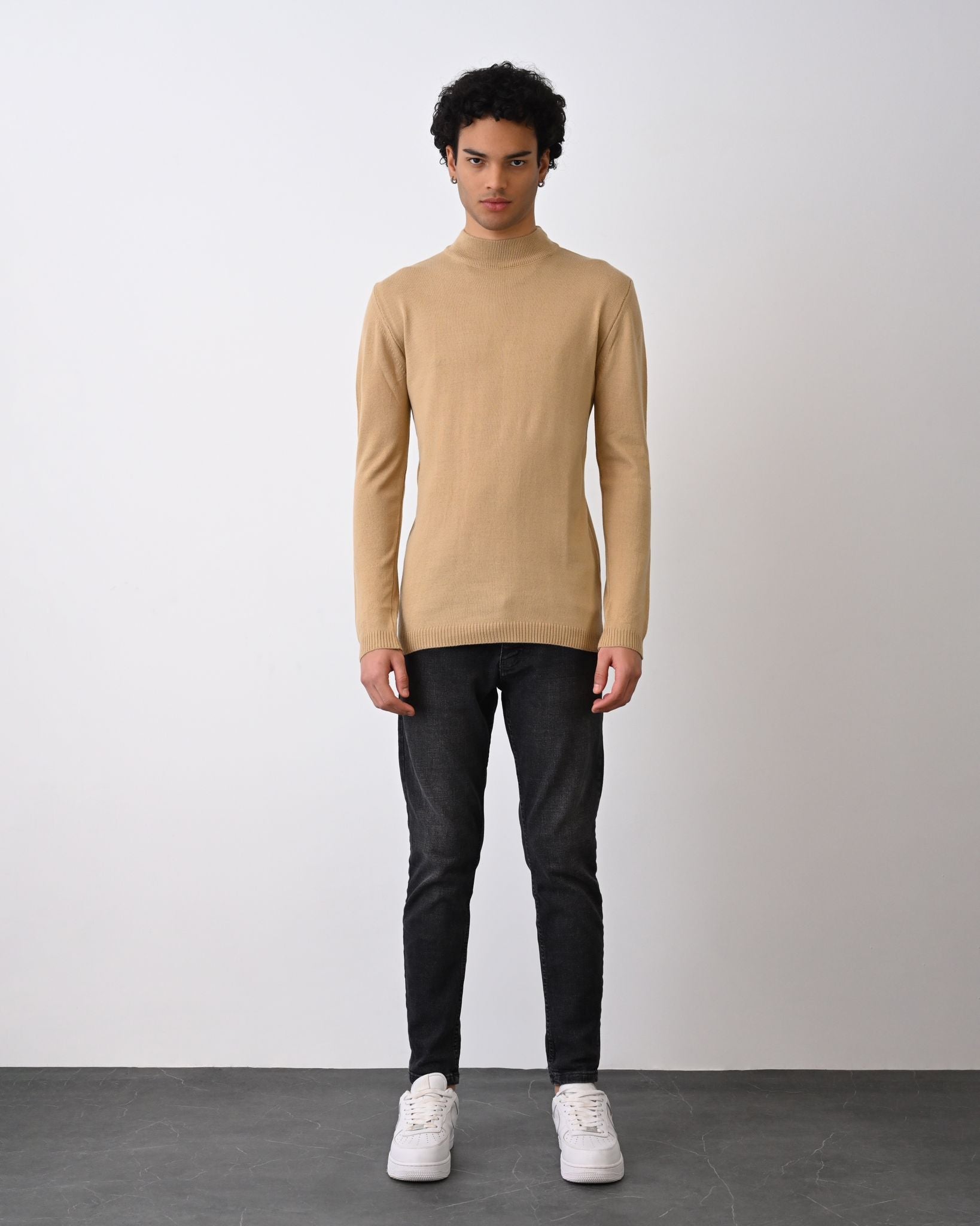 Turtleneck Knit Sweater Withinblack