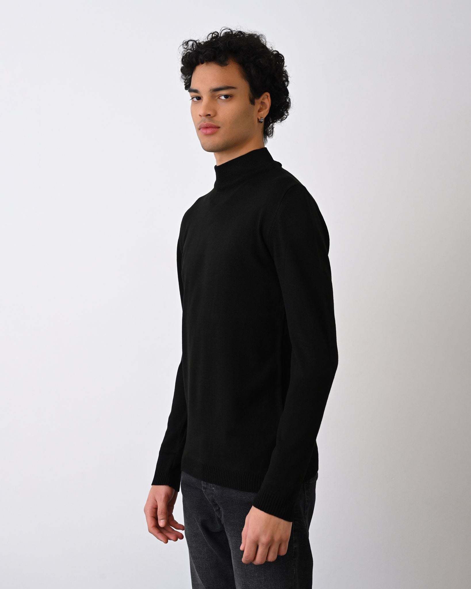 Turtleneck Knit Sweater Withinblack