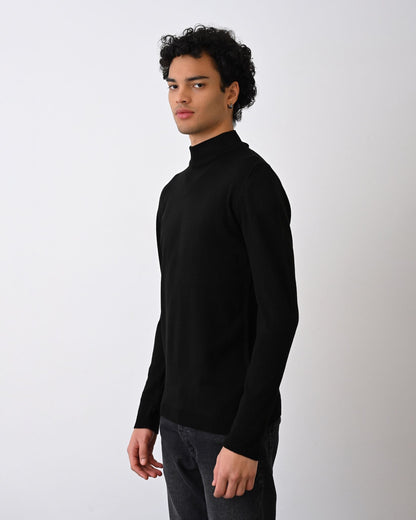 Turtleneck Knit Sweater Withinblack