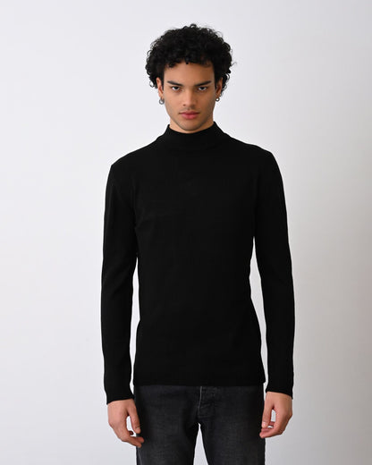 Turtleneck Knit Sweater Withinblack