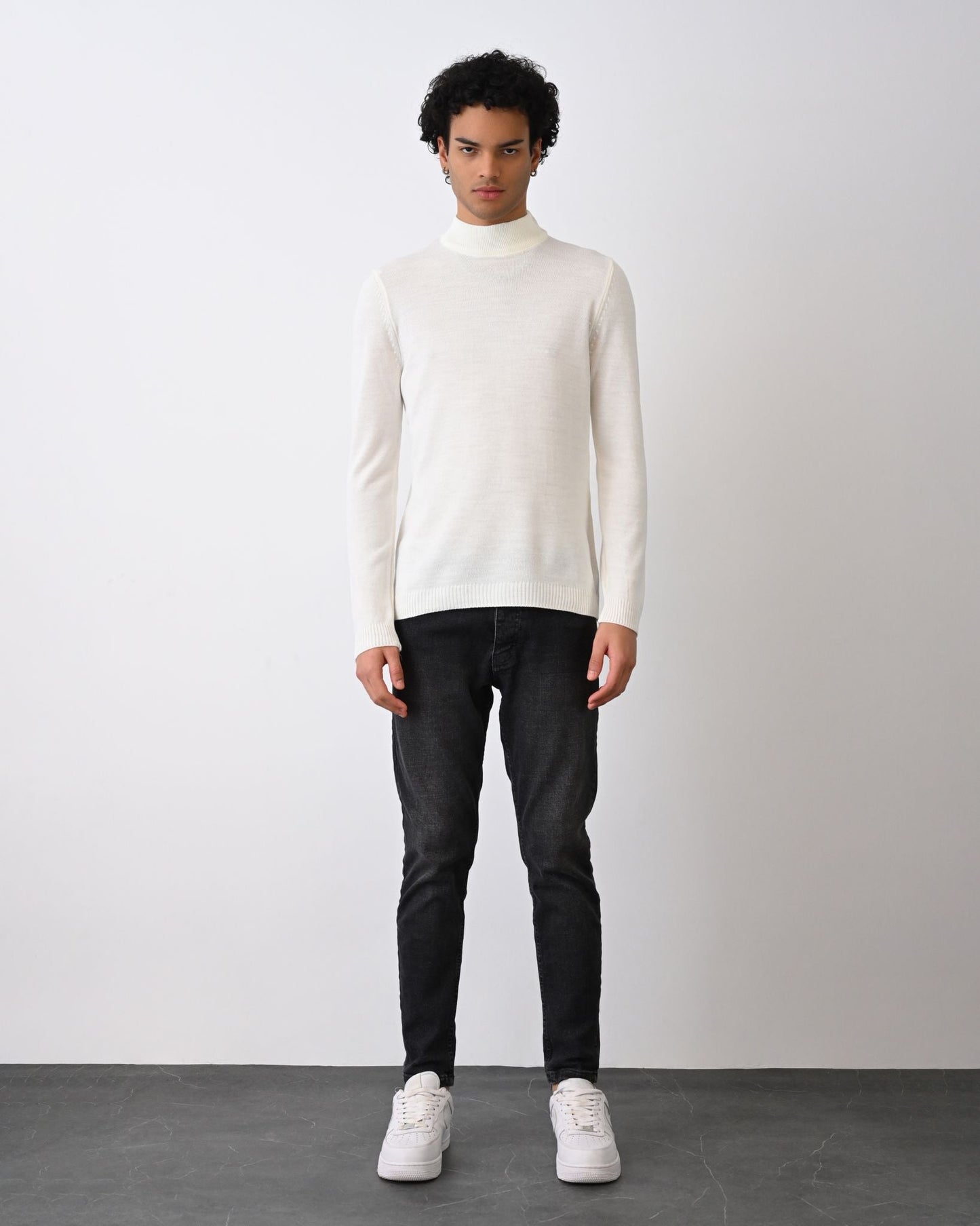Turtleneck Knit Sweater Withinblack