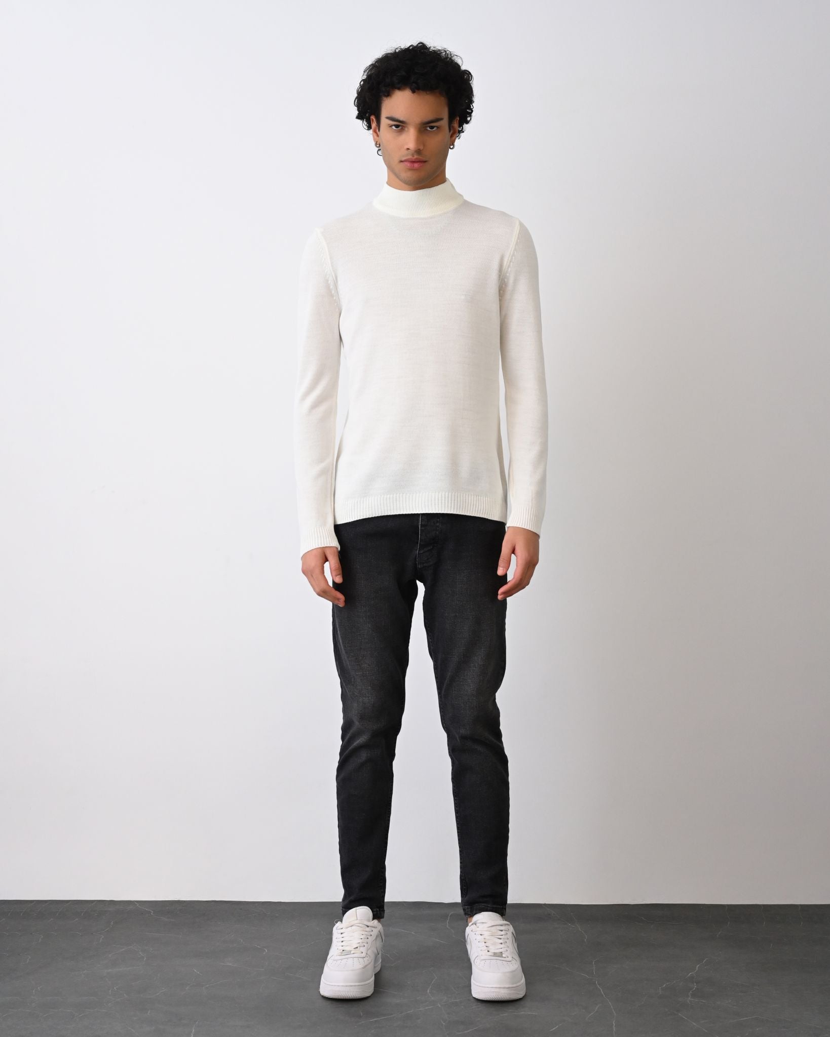Turtleneck Knit Sweater Withinblack