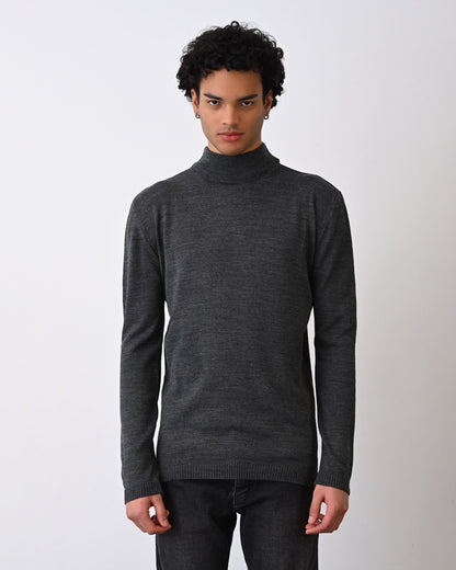 Turtleneck Knit Sweater Withinblack